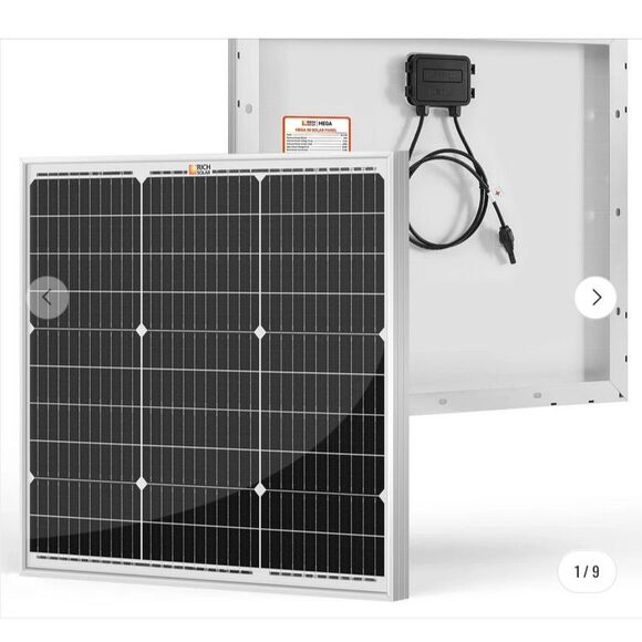 New In Box Rich Solar 50W Poly Solar Panel - Picture 1 of 10